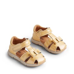 Wheat Closed Toe Donna sandal - Lemon